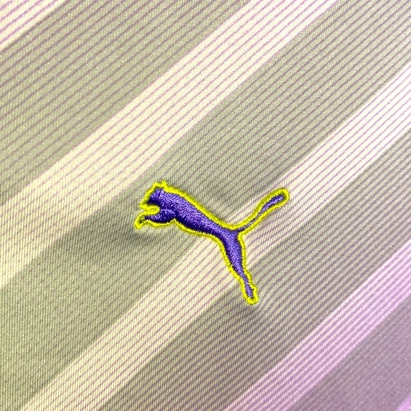 Puma lavender chevron pattern on front tennis top - Picture 1 of 6